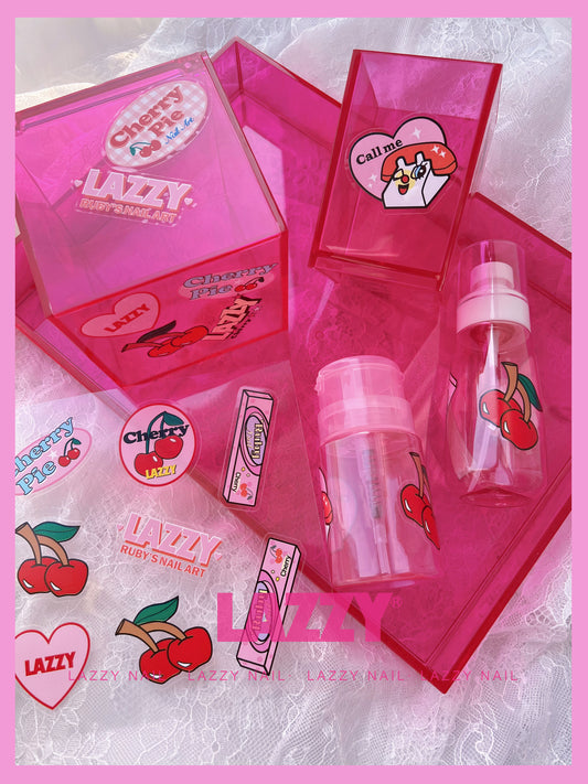 Nail art storage box，Cotton box，Pen holder，large pallet，Press bottle，spray bottle，Free stickers